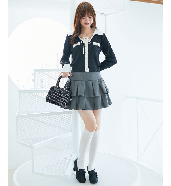  「アソートティアードミニスカパン」|スカート|