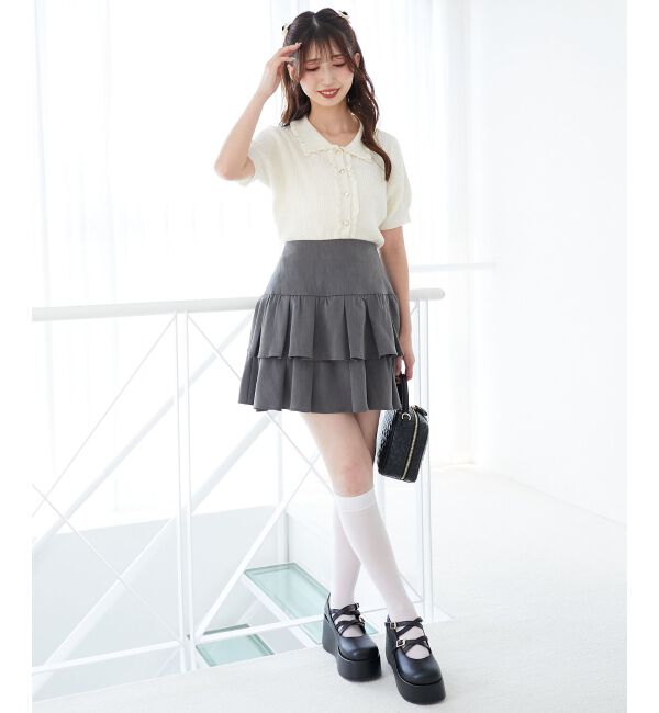  「アソートティアードミニスカパン」|スカート|