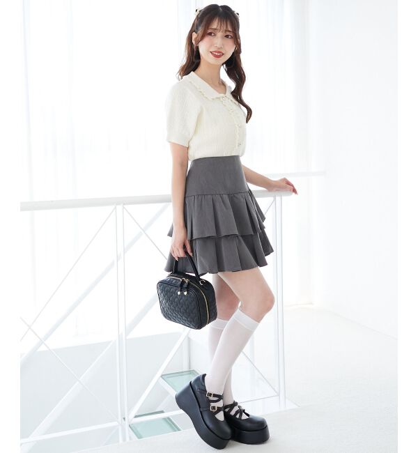  「アソートティアードミニスカパン」|スカート|