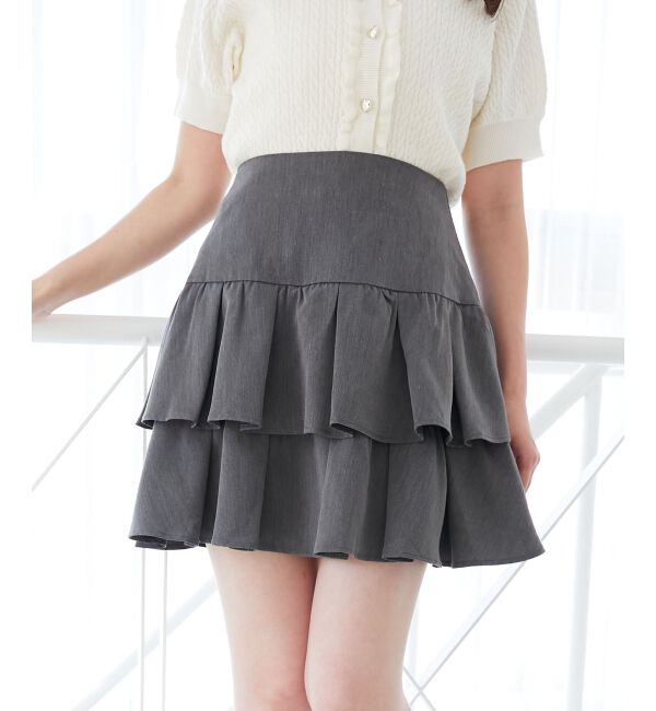  「アソートティアードミニスカパン」|スカート|