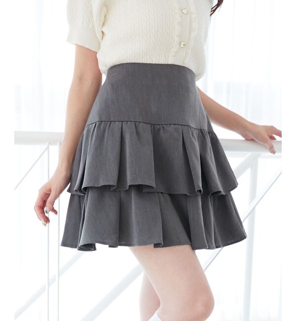  「アソートティアードミニスカパン」|スカート|