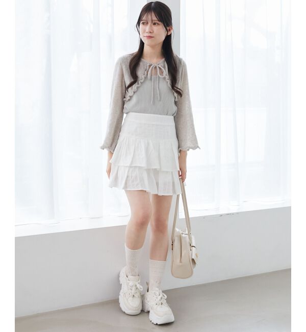  「アソートティアードミニスカパン」|スカート|