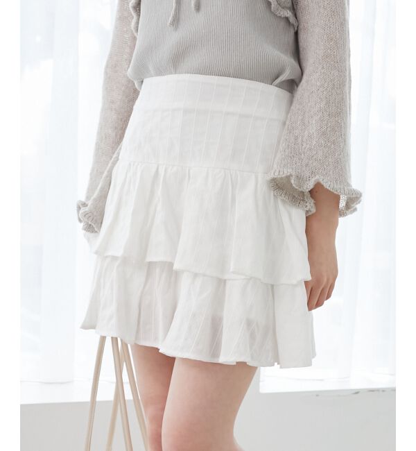  「アソートティアードミニスカパン」|スカート|