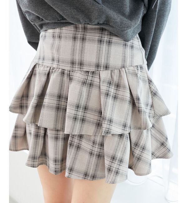  「アソートティアードミニスカパン」|スカート|