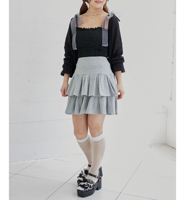  「アソートティアードミニスカパン」|スカート|