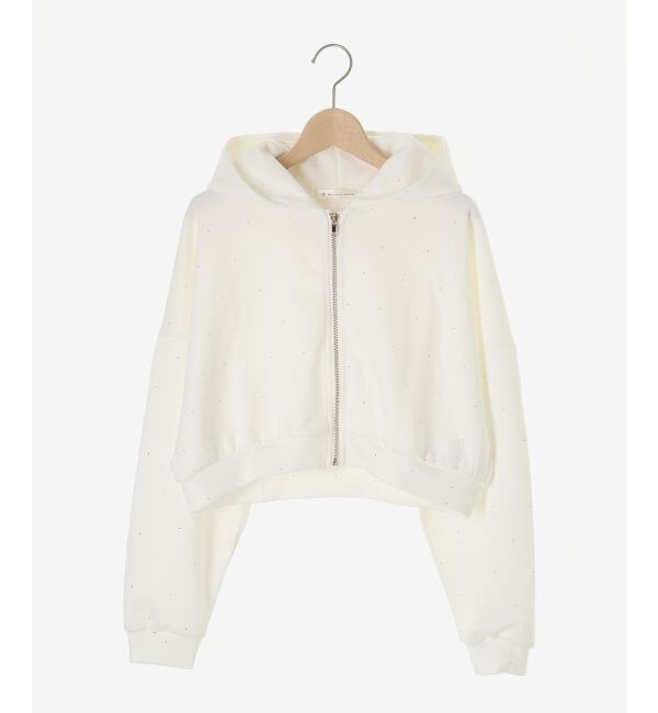  「&infin;キラキララインストーンショートパーカー」|パーカー|