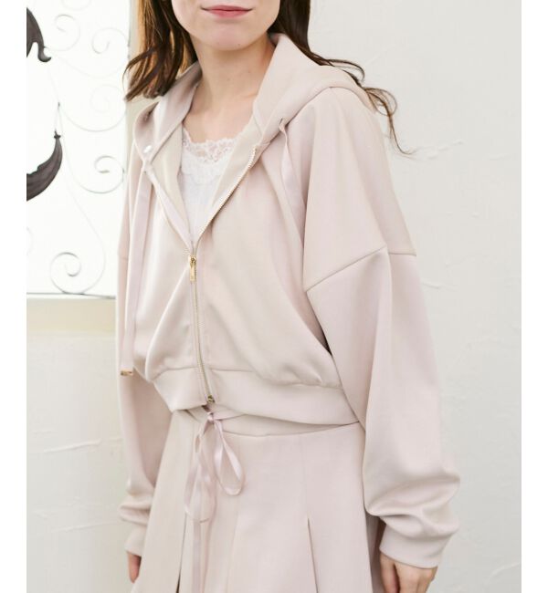  「2wayフェイクファーラメパーカー」|パーカー|