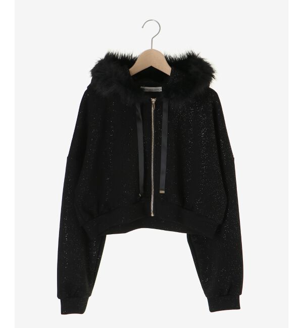  「2wayフェイクファーラメパーカー」|パーカー|