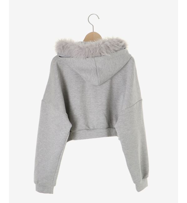  「2wayフェイクファーラメパーカー」|パーカー|