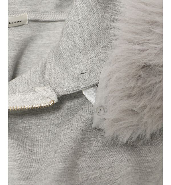  「2wayフェイクファーラメパーカー」|パーカー|