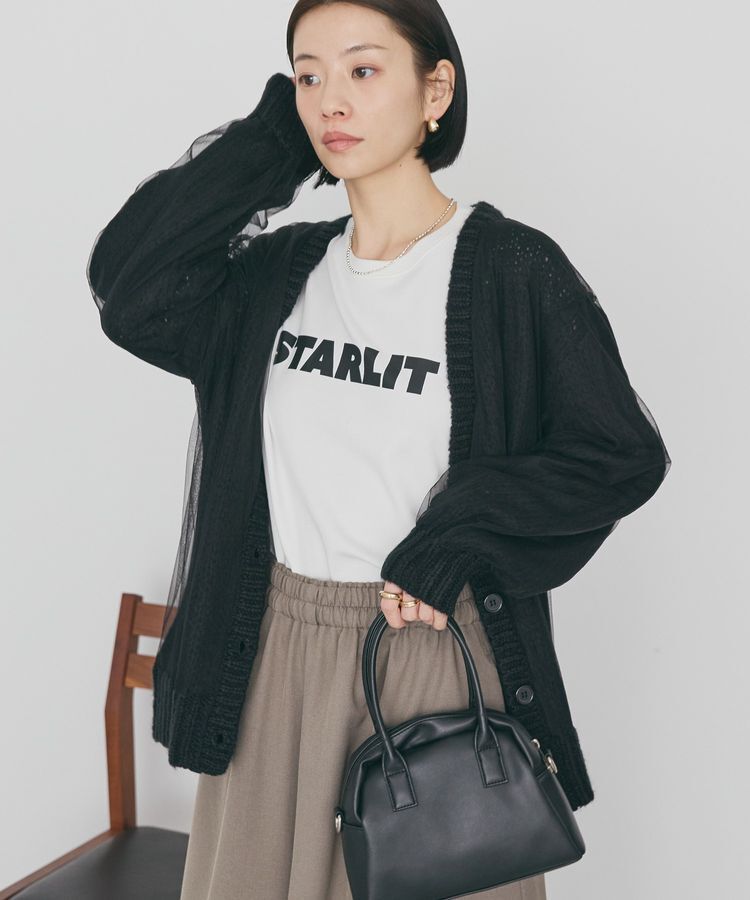 AMERICAN HOLIC「チュールレイヤードカーディガン」|カーディガン|