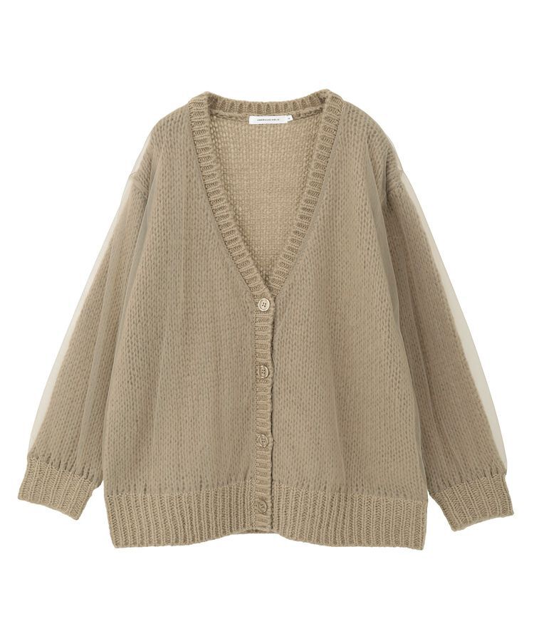 AMERICAN HOLIC「チュールレイヤードカーディガン」|カーディガン|