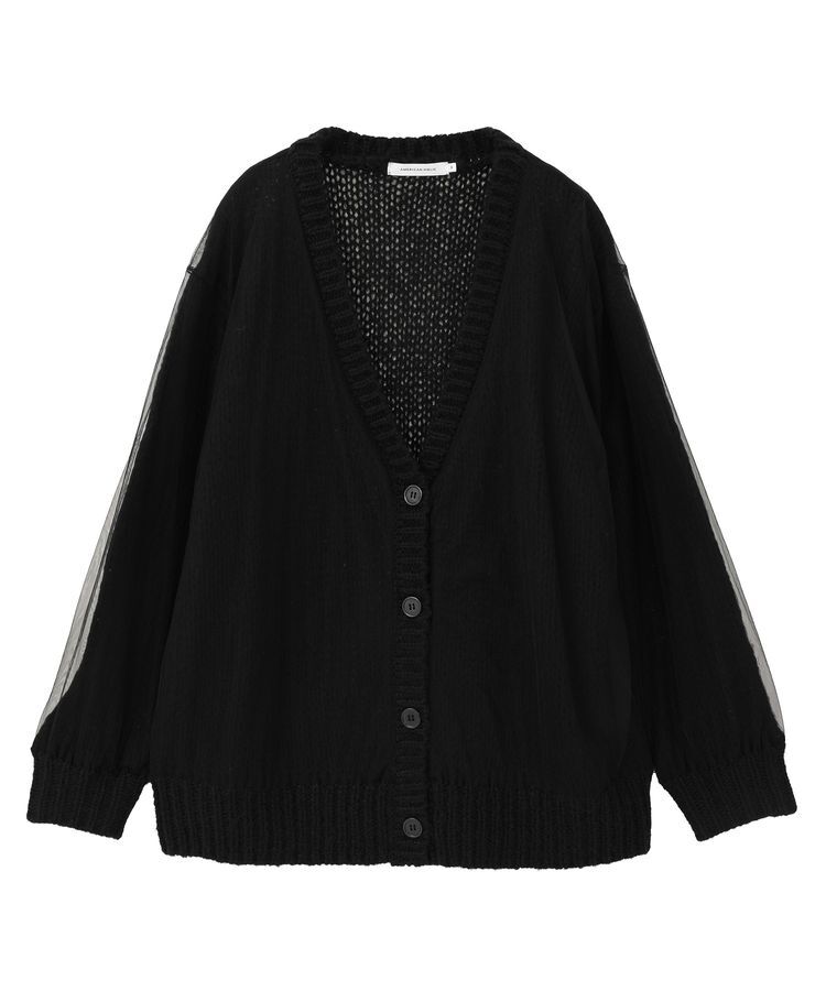 AMERICAN HOLIC「チュールレイヤードカーディガン」|カーディガン|