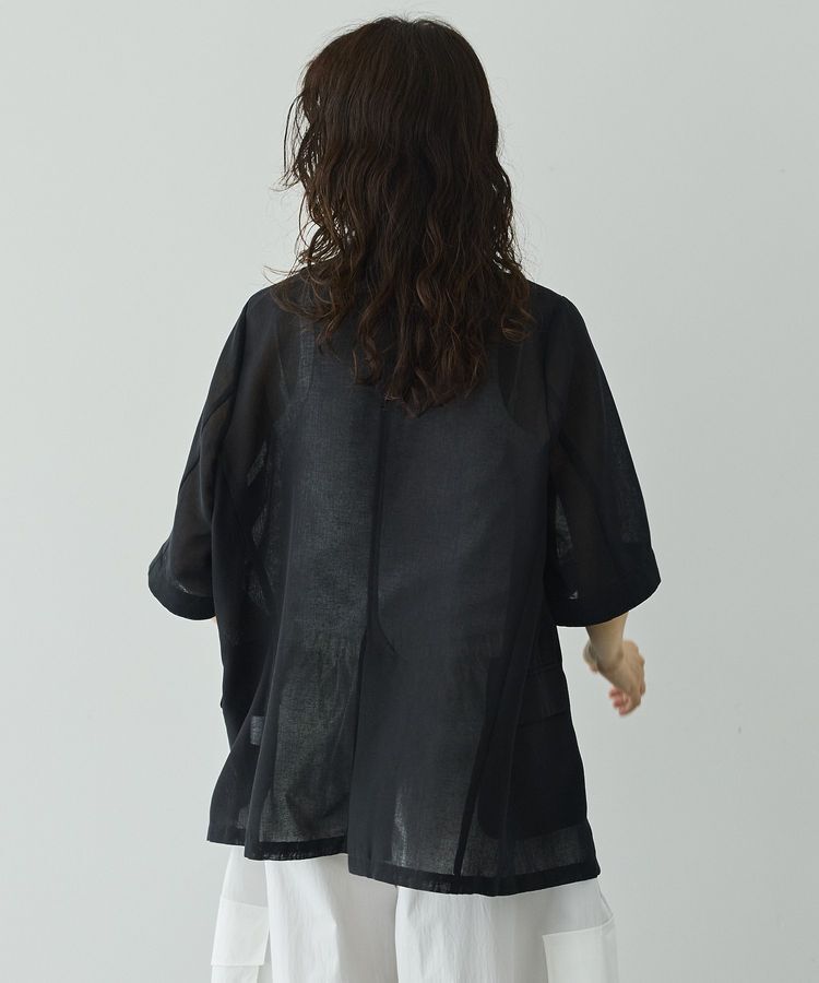 GARAGE OF GOOD CLOTHING「シアーメッシュハーフスリーブジャケット」|テーラードジャケット|