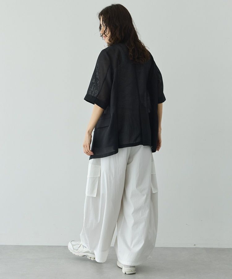GARAGE OF GOOD CLOTHING「シアーメッシュハーフスリーブジャケット」|テーラードジャケット|