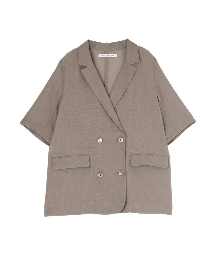 GARAGE OF GOOD CLOTHING「シアーメッシュハーフスリーブジャケット」|テーラードジャケット|