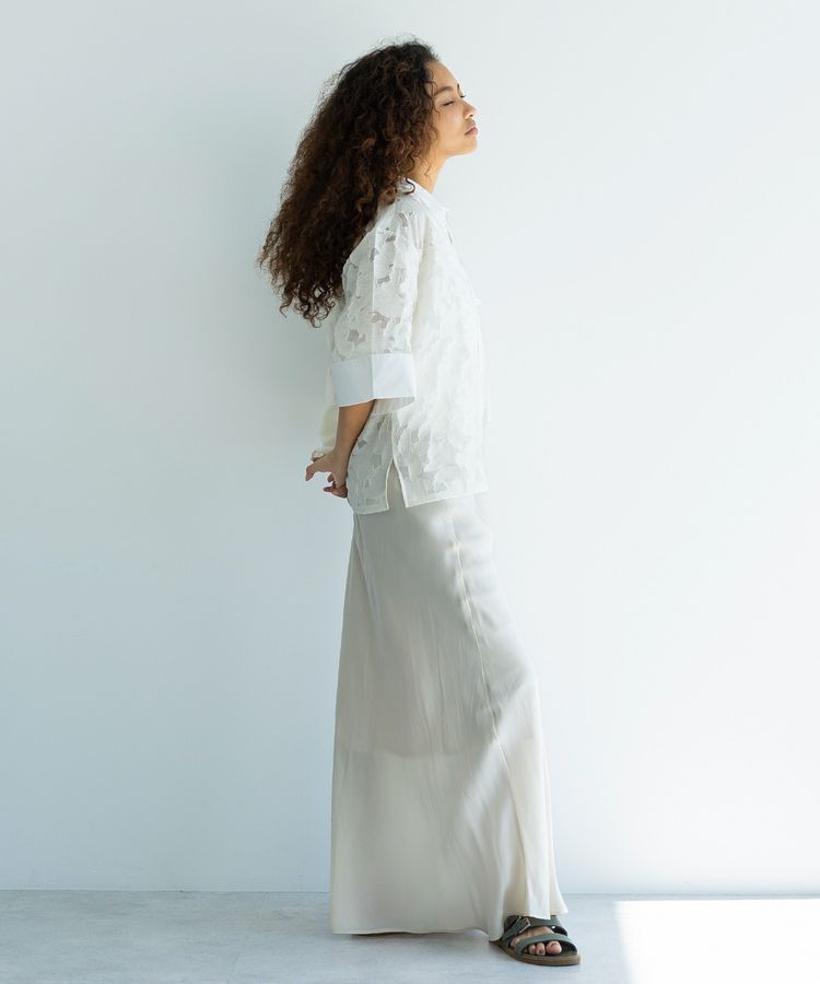 GARAGE OF GOOD CLOTHING「【日本製】キュプラフィブリルバイアスロングスカート」|スカート|