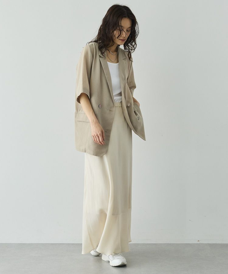 GARAGE OF GOOD CLOTHING「【日本製】キュプラフィブリルバイアスロングスカート」|スカート|