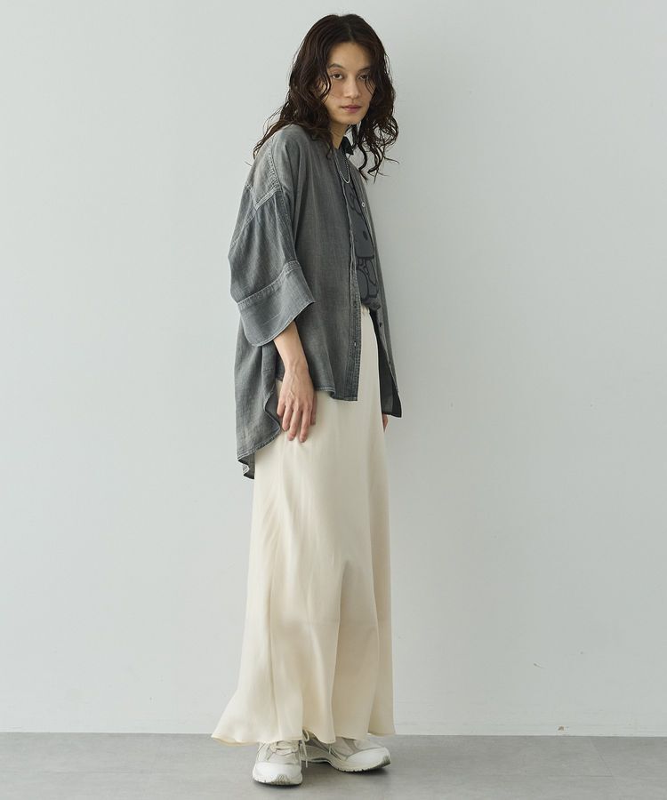 GARAGE OF GOOD CLOTHING「【日本製】キュプラフィブリルバイアスロングスカート」|スカート|