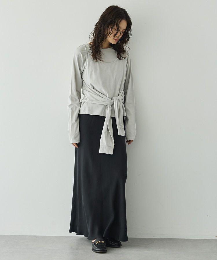 GARAGE OF GOOD CLOTHING「【日本製】キュプラフィブリルバイアスロングスカート」|スカート|