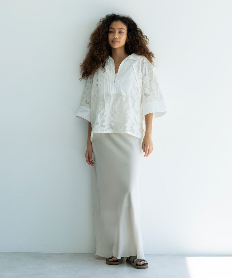 GARAGE OF GOOD CLOTHING「【日本製】キュプラフィブリルバイアスロングスカート」|スカート|