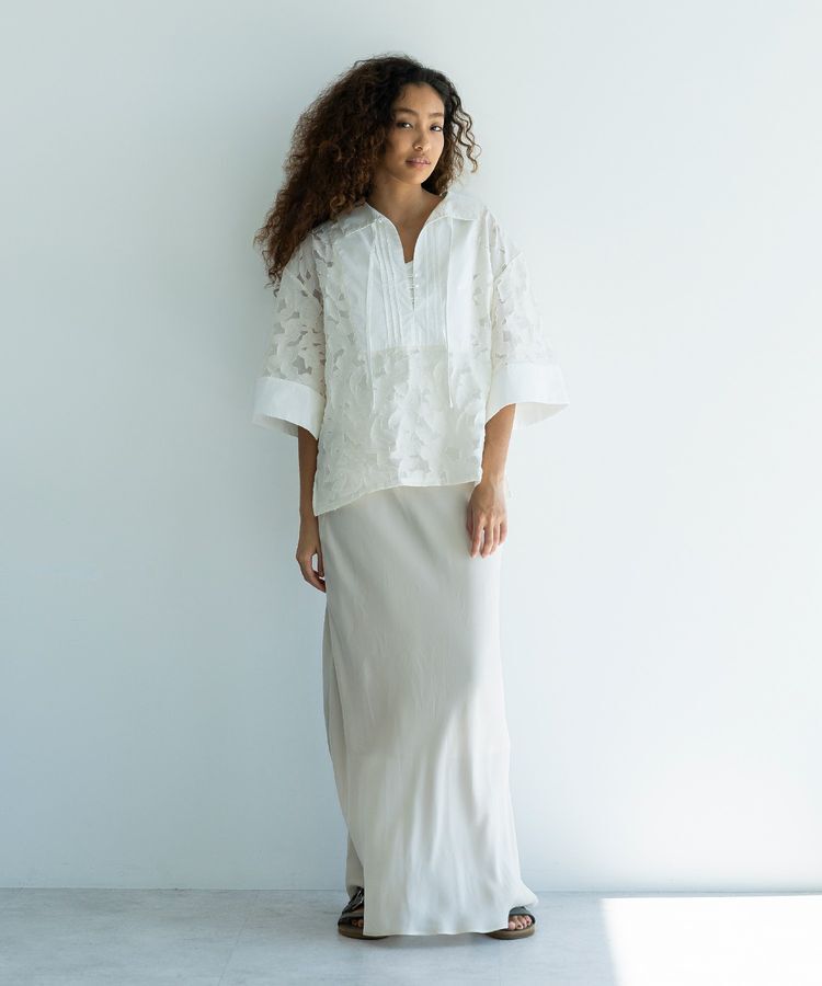 GARAGE OF GOOD CLOTHING「【日本製】キュプラフィブリルバイアスロングスカート」|スカート|