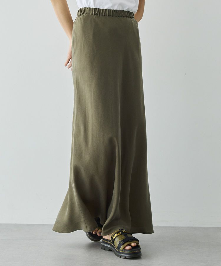 GARAGE OF GOOD CLOTHING「【日本製】キュプラフィブリルバイアスロングスカート」|スカート|Khaki