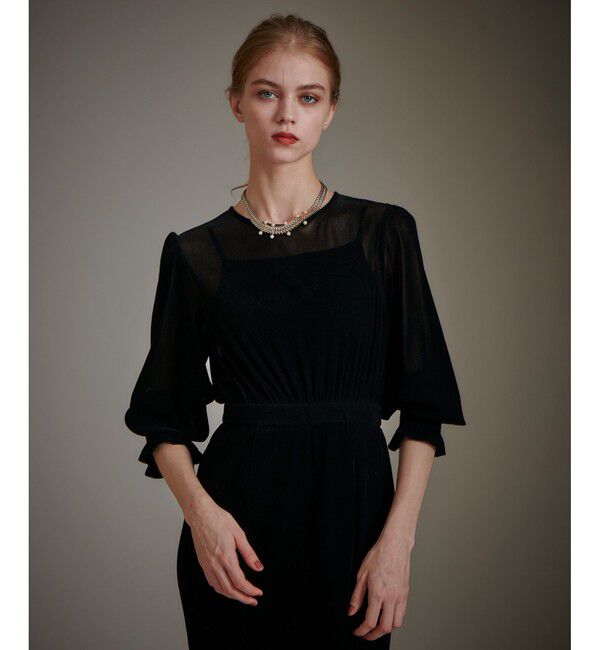 LOULOU WILLOUGHBY「【LOULOU WILLOUGHBY】チュールフロッキーマーメイドワンピース」|ワンピース|