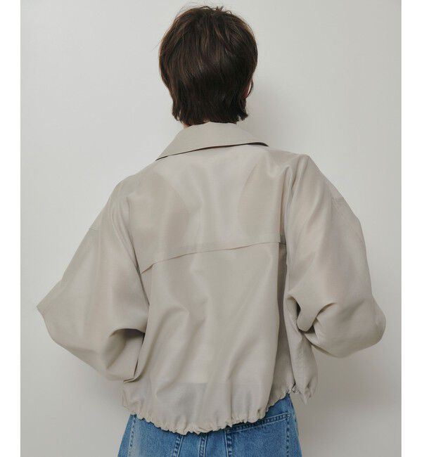 allureville「オーガンジーステンカラーブルゾン」|ブルゾン・スタジャン|