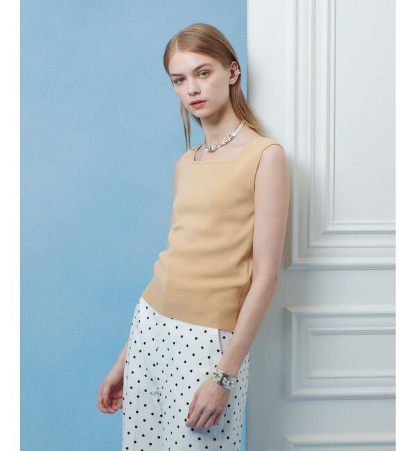 LOULOU WILLOUGHBY「【LOULOU WILLOUGHBY】スクエアタンクトップ」|タンクトップ|