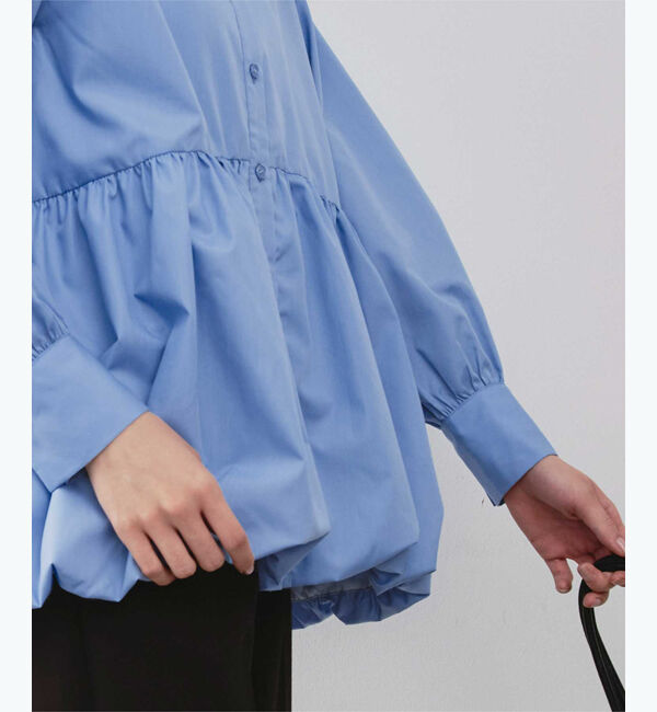 titivate「襟付ヘムバルーンシャツ」|シャツ・ブラウス|