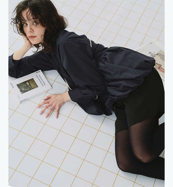 titivate「襟付ヘムバルーンシャツ」|シャツ・ブラウス|