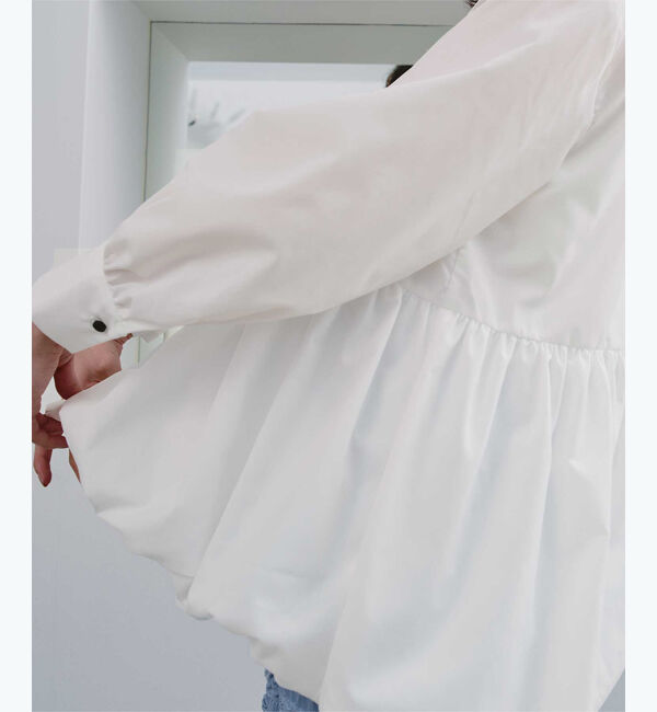 titivate「襟付ヘムバルーンシャツ」|シャツ・ブラウス|