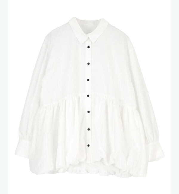 titivate「襟付ヘムバルーンシャツ」|シャツ・ブラウス|