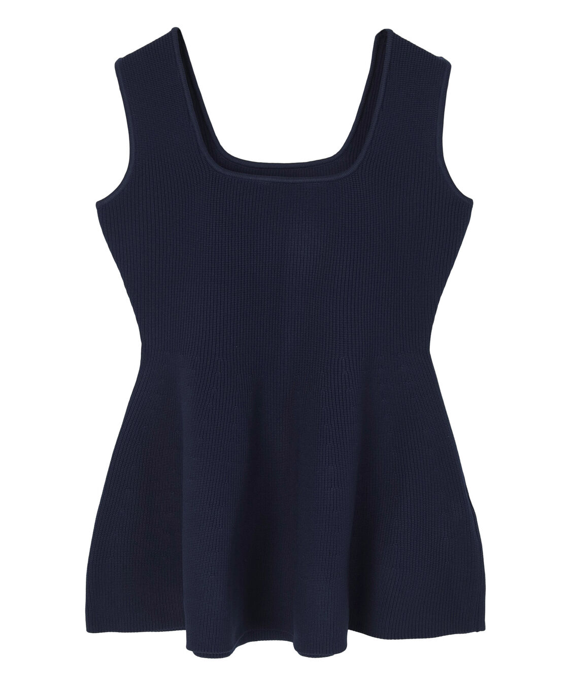 ur's「前後2wayスポンディッシュスクエアネックペプラムニット」|ニット・セーター|