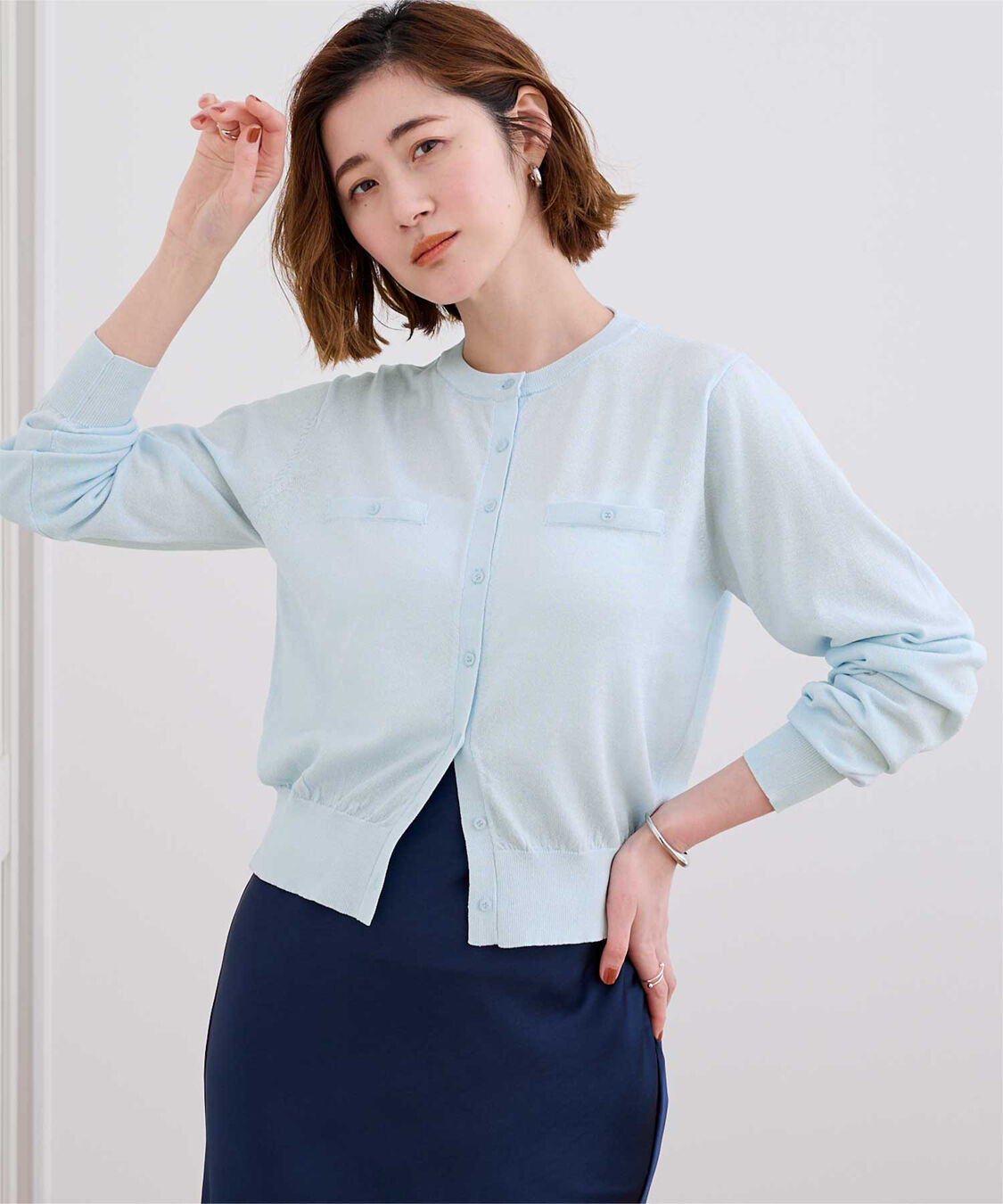 ur's「UVケアコンパクトベーシックニットカーディガン」|ニット・セーター|