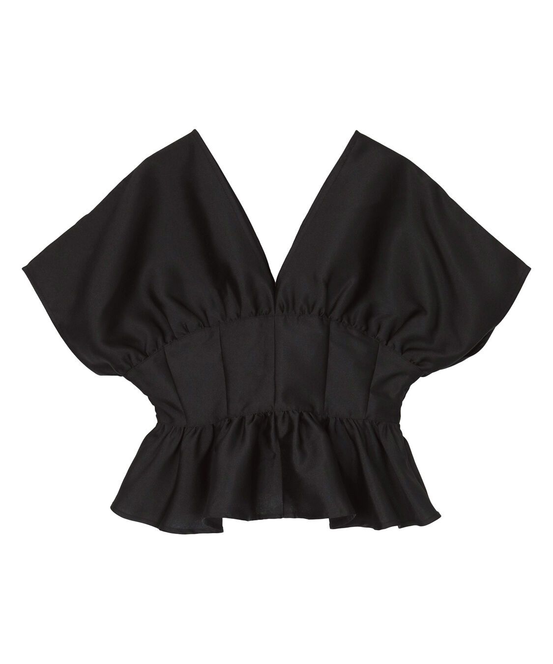 ur's「ﾃﾞｨｰﾌﾟVﾈｯｸｸﾛｯﾌﾟﾄﾞﾌﾘﾙﾄｯﾌﾟｽ」|Tシャツ・カットソー|