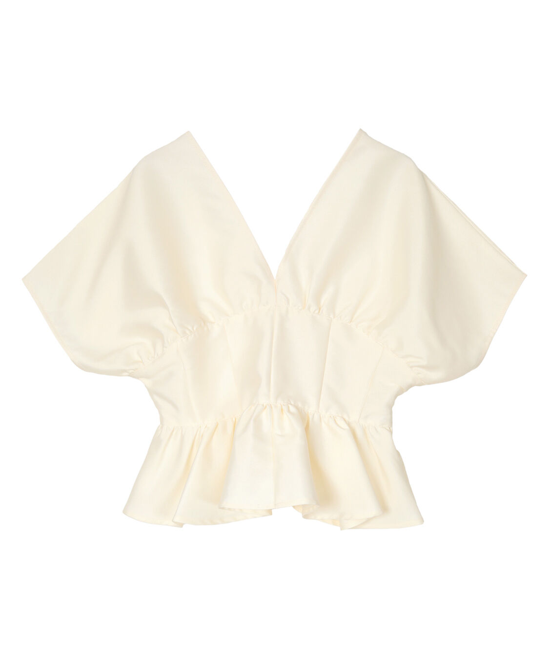 ur's「ﾃﾞｨｰﾌﾟVﾈｯｸｸﾛｯﾌﾟﾄﾞﾌﾘﾙﾄｯﾌﾟｽ」|Tシャツ・カットソー|