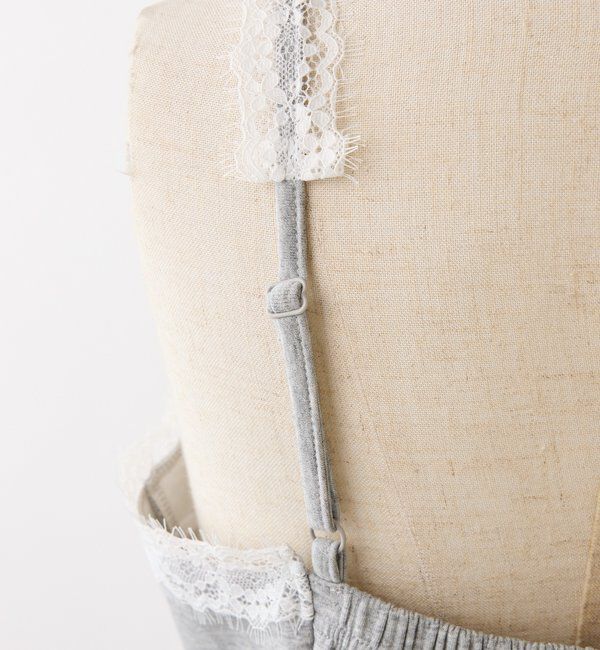  「【セットアップ可能】レース付きカットキャミワンピース」|ワンピース|