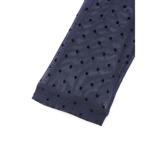 mizuiro ind「mizuiro ind メッシュドットハイネックプルオーバー」|Tシャツ・カットソー|