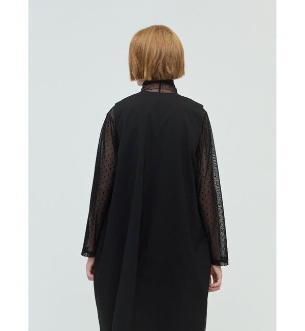 mizuiro ind「mizuiro ind メッシュドットハイネックプルオーバー」|Tシャツ・カットソー|