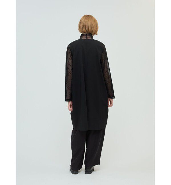 mizuiro ind「mizuiro ind メッシュドットハイネックプルオーバー」|Tシャツ・カットソー|