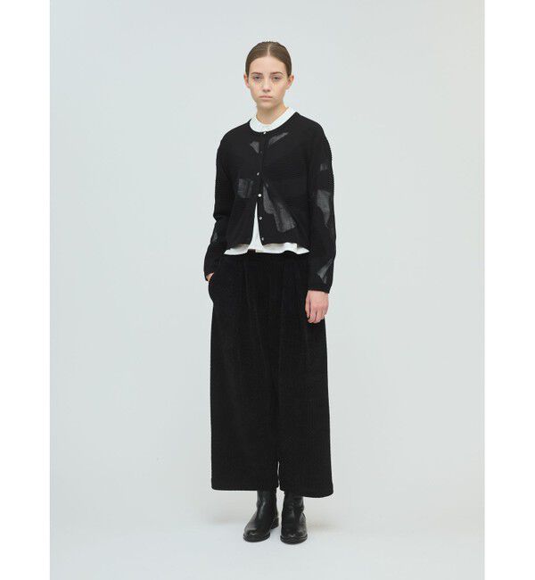 mizuiro ind「mizuiro ind ベロアジャカードタックパンツ」|その他|