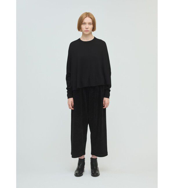 mizuiro ind「mizuiro ind ベロアジャカードタックパンツ」|その他|