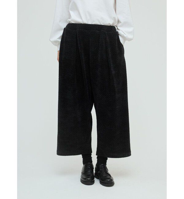 mizuiro ind「mizuiro ind ベロアジャカードタックパンツ」|その他|