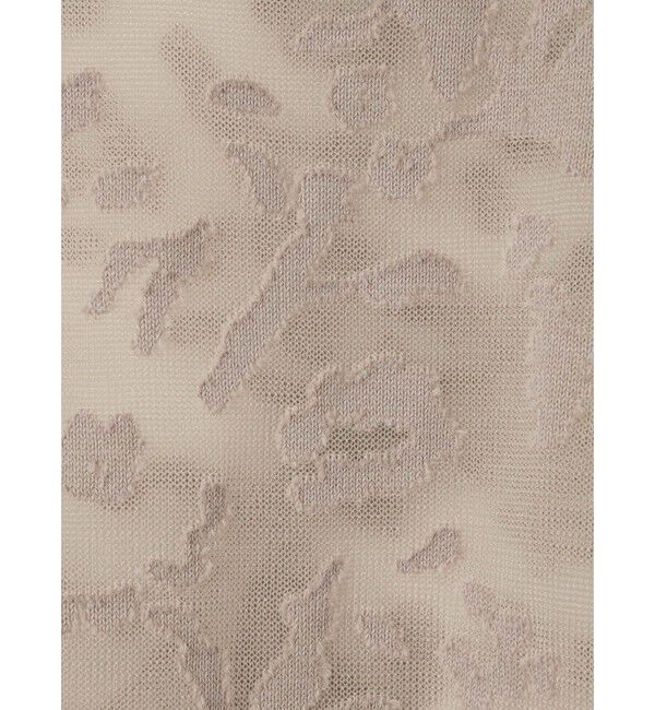 mizuiro ind「mizuiro ind メッシュ刺繍クルーカーディガン」|カーディガン|