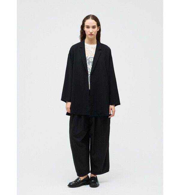 mizuiro ind「mizuiro ind メッシュ刺繍ショートベスト」|ベスト・ジレ|