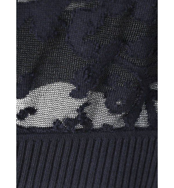 mizuiro ind「mizuiro ind メッシュ刺繍ショートベスト」|ベスト・ジレ|