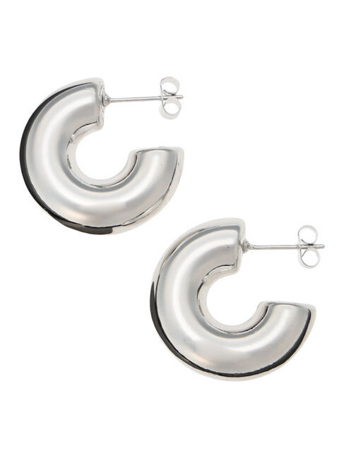 Te chichi TERRASSE「ボリュームメタルフープピアス《2025autumn catalog item》」|ピアス|シルバー