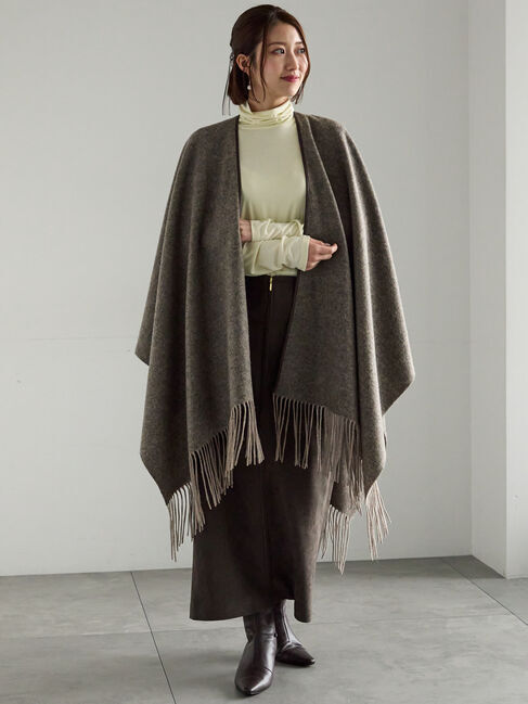 Te chichi「ウールポンチョ」|その他|ブラウン